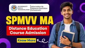 SPMVV MA Distance Education Course Admission 2026