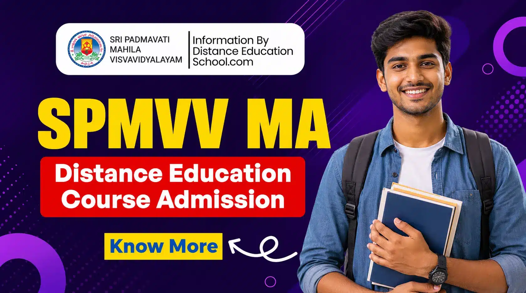 Read more about the article SPMVV MA Distance Education Course Admission 2026